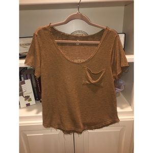 Grungy frayed crop top